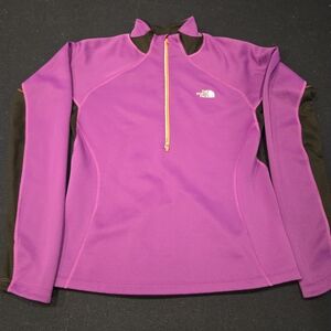 The North Face Purple and Black Fleece Pullover